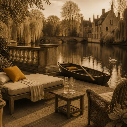 Minnewater Park in Bruges, Belgium – a serene lakeside escape for luxury travellers